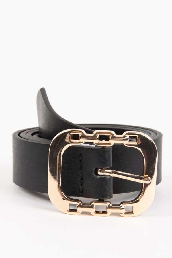 DEFACTO DEFACTO Women's Faux Leather Classic Belt