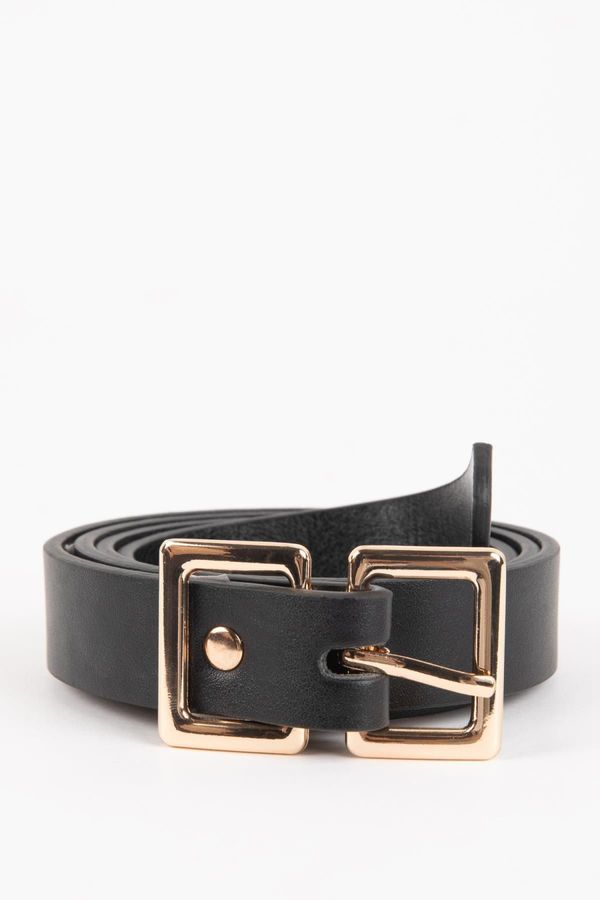 DEFACTO DEFACTO Women's Faux Leather Classic Belt