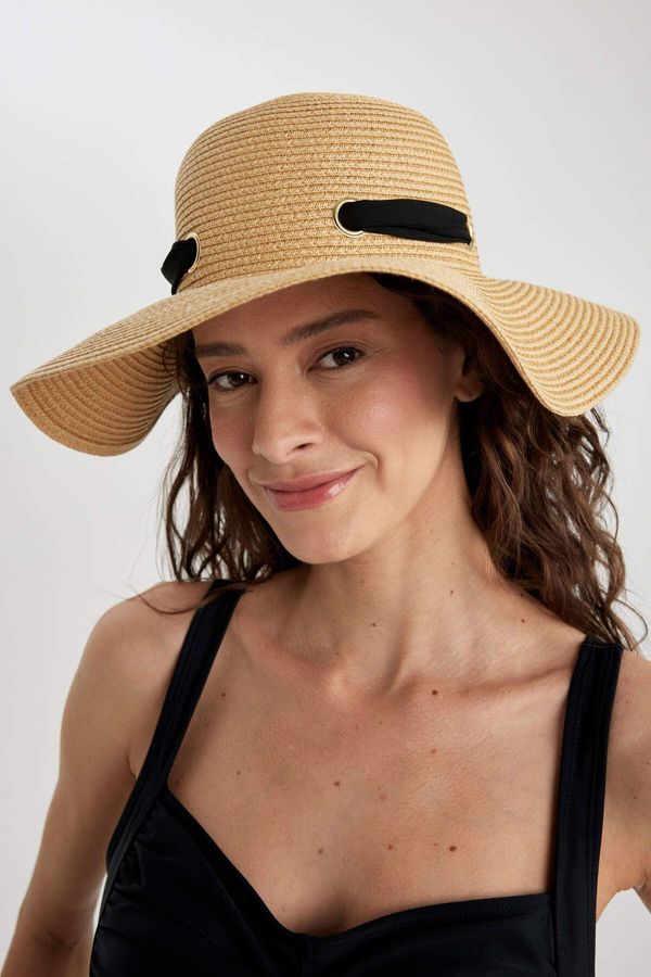 DEFACTO DEFACTO Women's Ribbon Detail Straw Hat