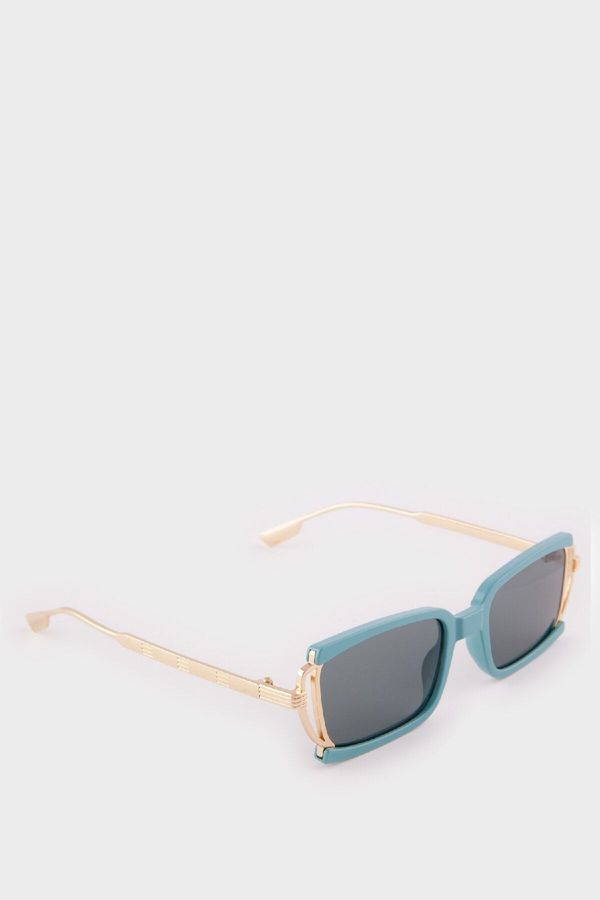 DEFACTO DEFACTO Women's Square Metal Sunglasses