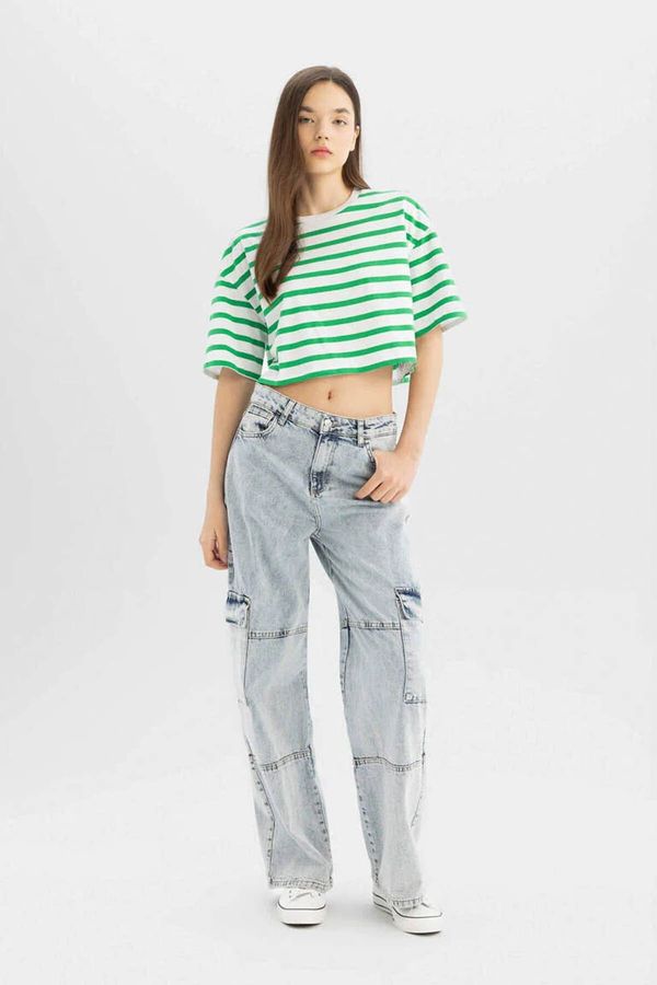 DEFACTO DEFACTO Women's T-shirt Green A9046ax/gn689