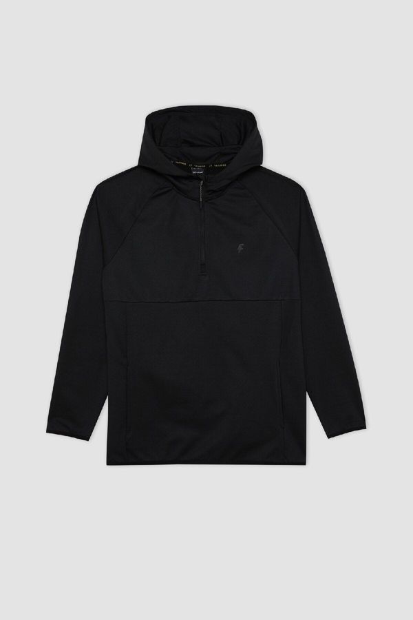 DEFACTO DeFactoFit Standard Fit Hooded Pique Sports Sweatshirt