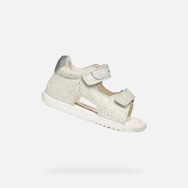 GEOX Dekliški beli sandali Geox