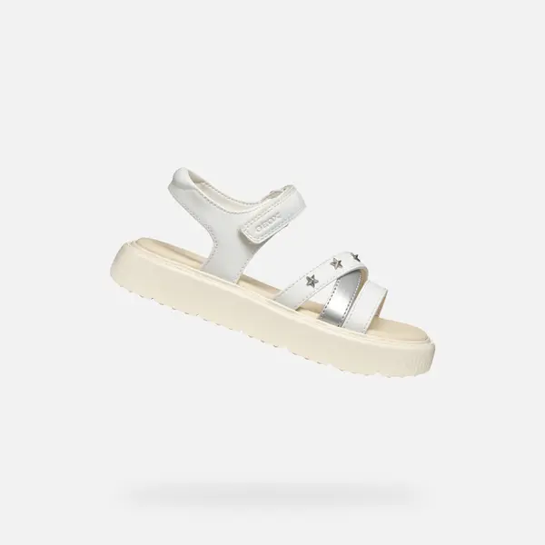 GEOX Dekliški beli sandali Geox Kodette