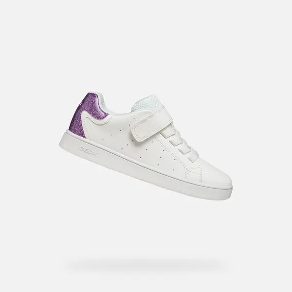 GEOX Dekliški beli superge Geox Eclyper