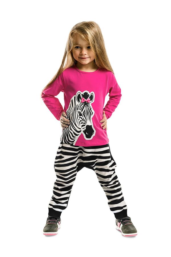 Denokids Dekliški komplet Denokids CFF-20S1-407/Pink, Black, White