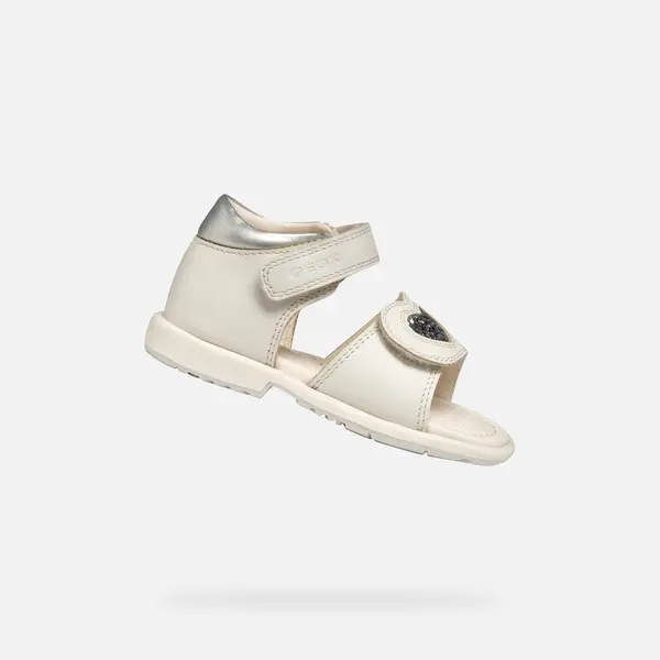 GEOX Dekliški sandali Geox Verred v beli barvi