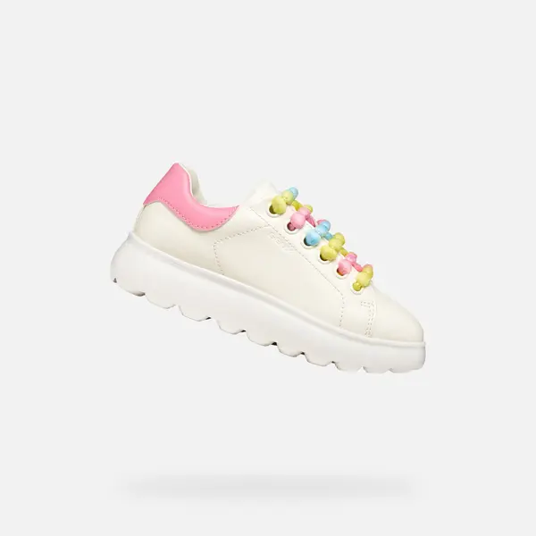 GEOX Dekliški športni copati Geox Puffypop - beli