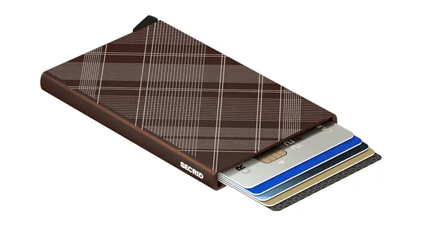 Secrid Denarnica Secrid Cardprotector Laser tartan rjava