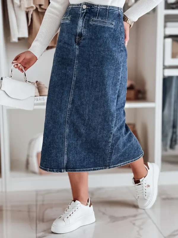 DStreet Denim midi krilo z razporkom VISTANO
