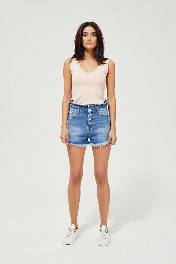 Moodo Denim shorts with high waist