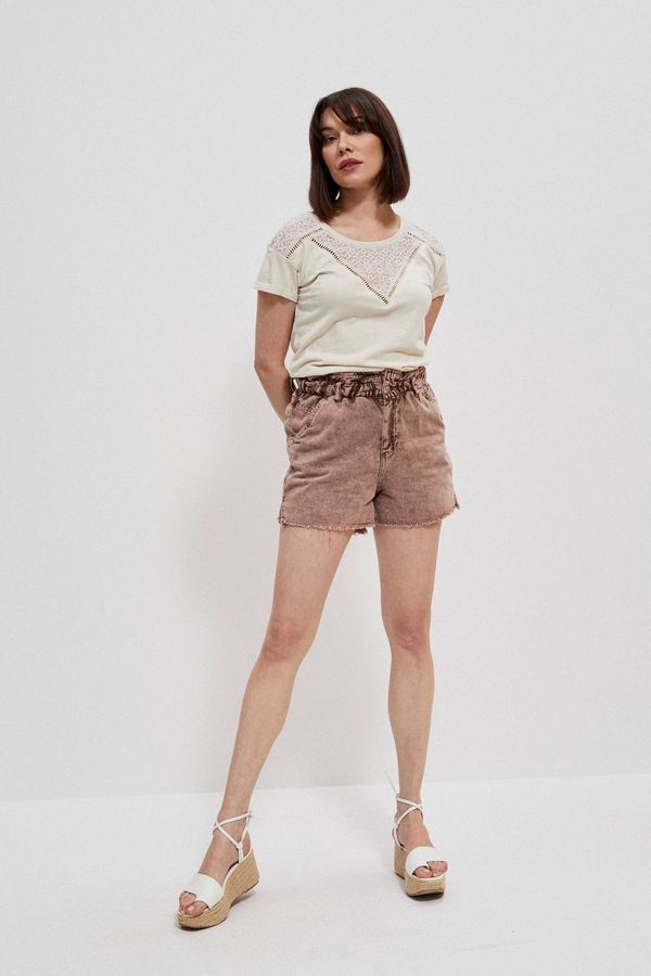 Moodo Denim shorts with high waist