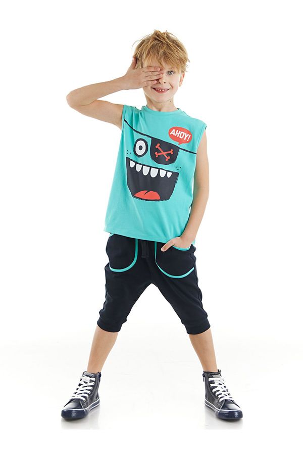 Denokids Denokids Ahoy Boys T-shirt Capri Shorts Set