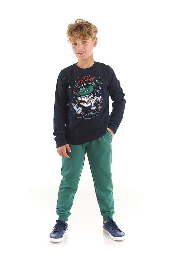 Denokids Denokids Astronaut Crocodile Boy T-shirt Pants Suit