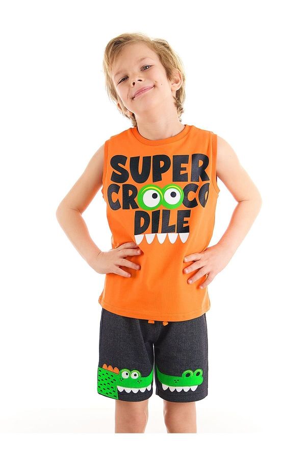 Denokids Denokids Crocodile Boy T-shirt Short Set