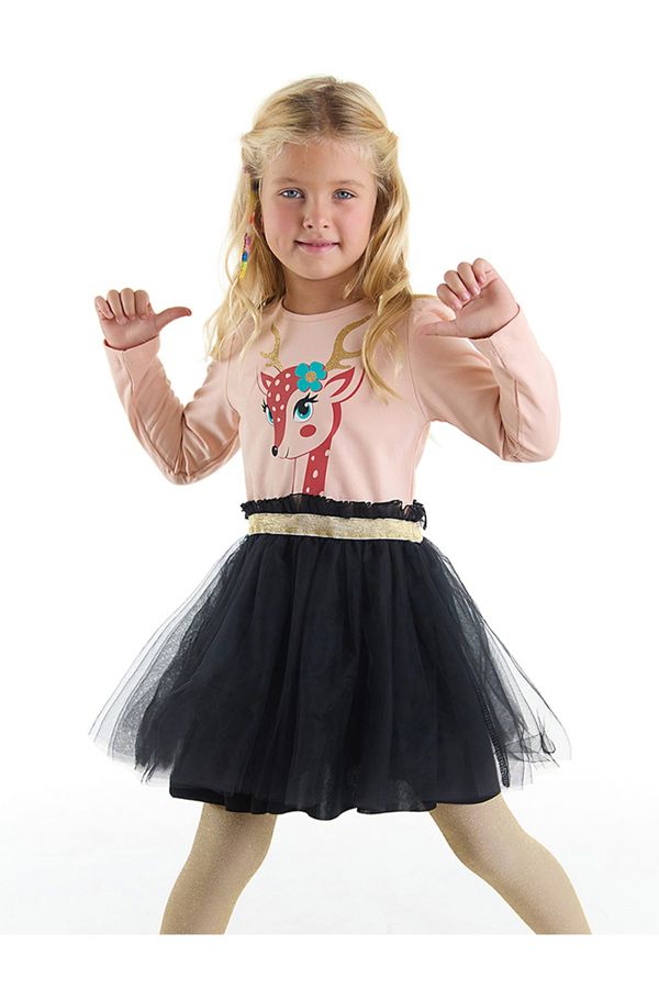 Denokids Denokids Cute Gazelle Girl Tulle Tulle Dress