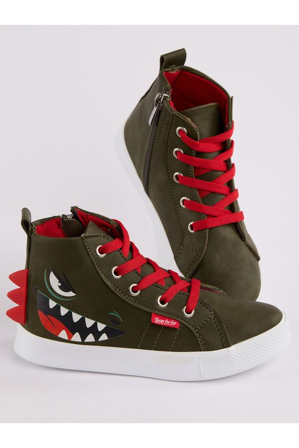 Denokids Denokids Dinosaur Boys' Khaki Sneakers Sneakers