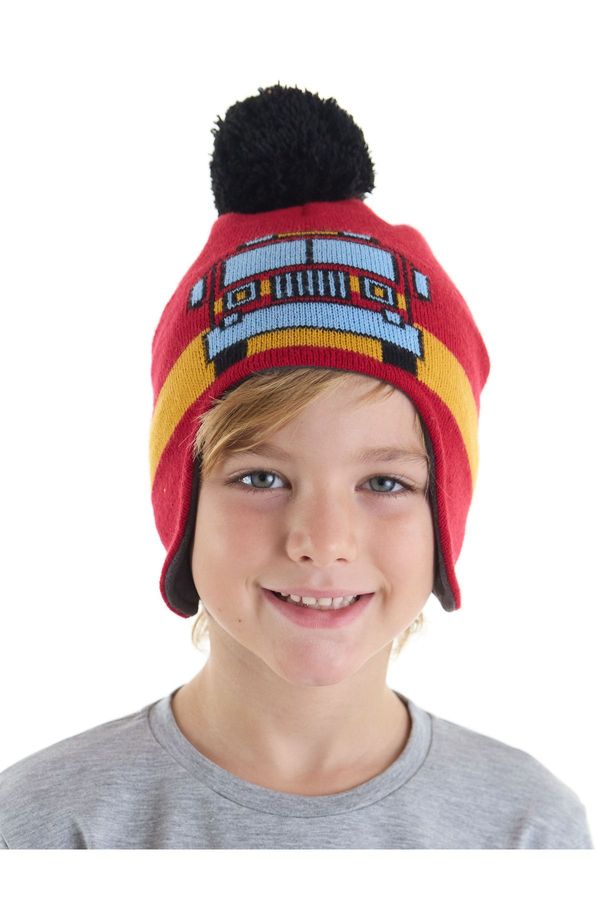 Denokids Denokids Fire Engine Boy Beanie