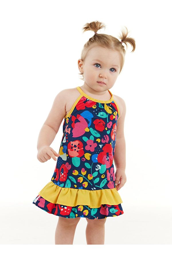 Denokids Denokids Floral Baby Girl Poplin Cotton Summer Dress