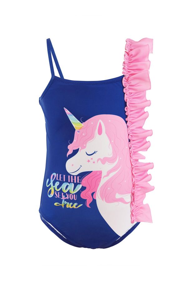 Denokids Denokids Girl's Frilly Unicorn Swimsuit