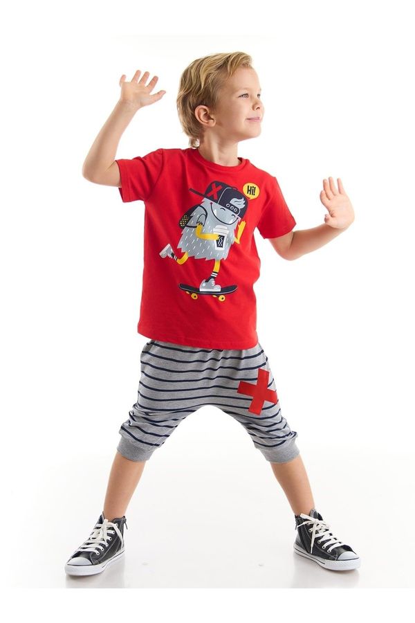 Denokids Denokids Hi Skateboard Boys T-shirt Capri Shorts Set