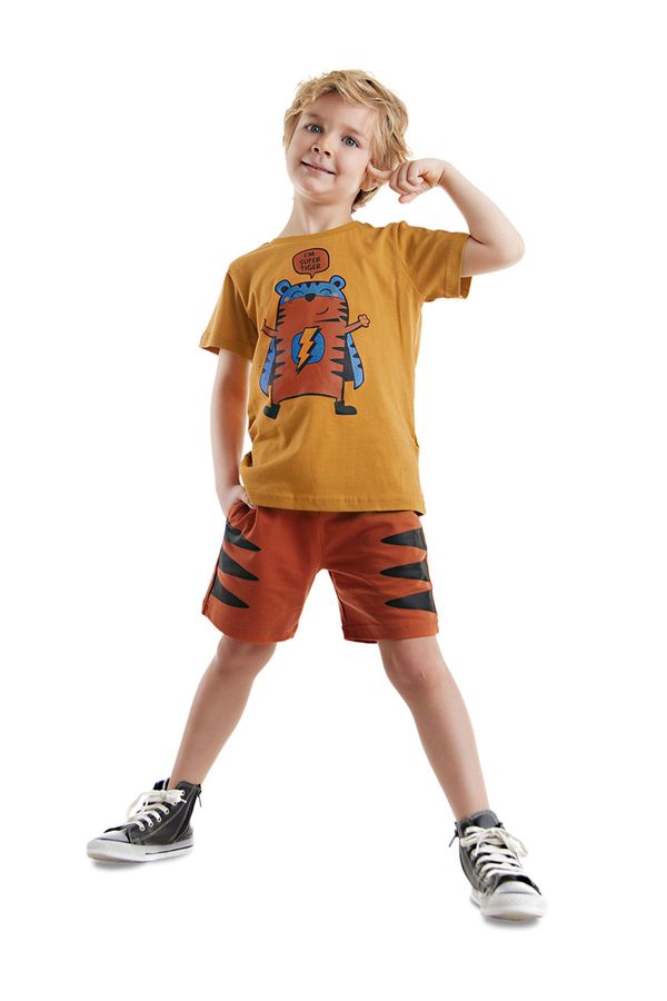 Denokids Denokids Super Tiger Boys T-shirt Shorts Set