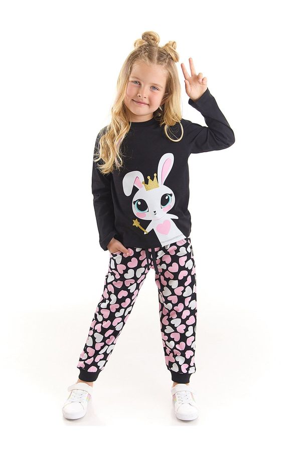 Denokids Denokids Sweet Rabbit Girl's T-shirt Trousers Set
