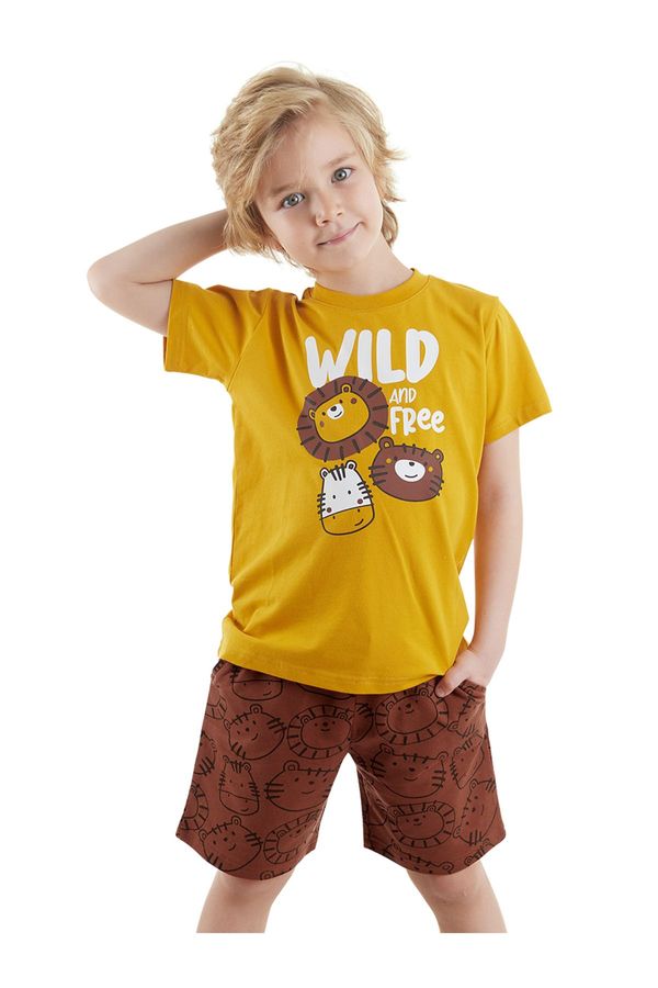 Denokids Denokids Wild Boy's Summer T-shirt Shorts Set