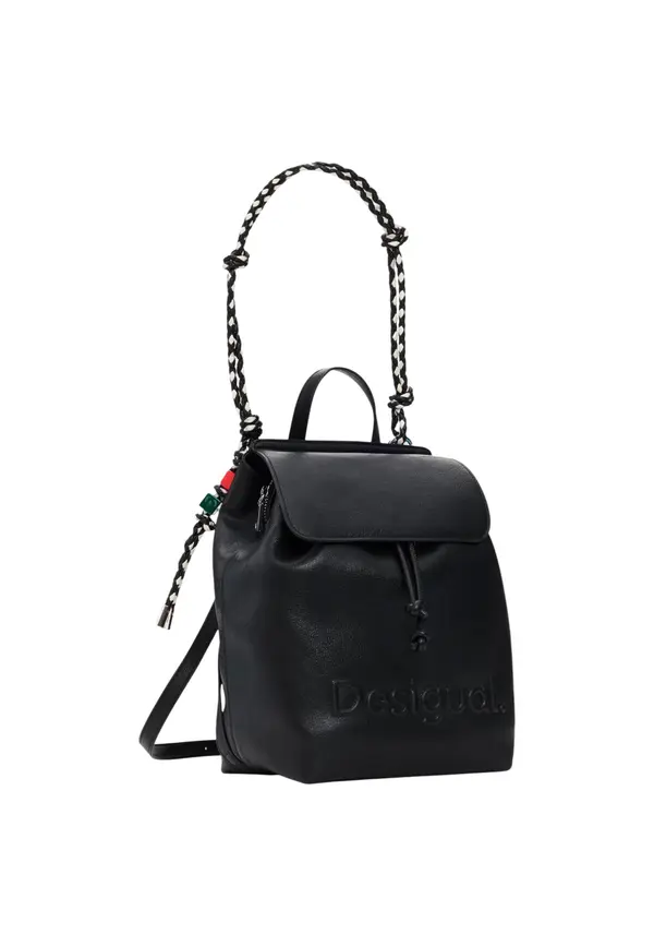 DESIGUAL Desigual Borsa Donna - črn nahrbtnik