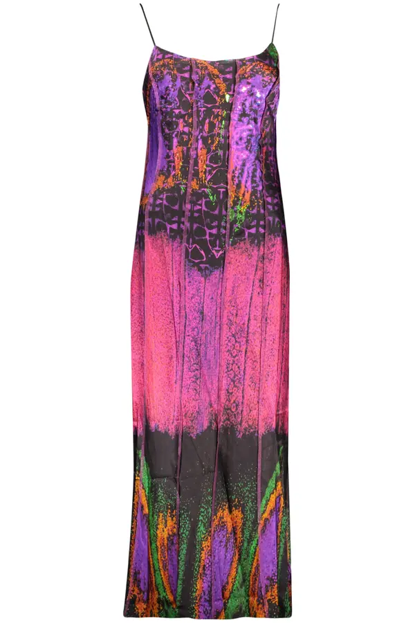 DESIGUAL Desigual dolga vijolična obleka