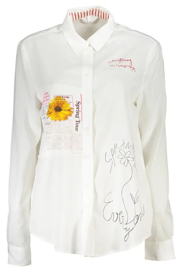 DESIGUAL DESIGUAL LONG SLEEVE SHIRT WOMEN WHITE