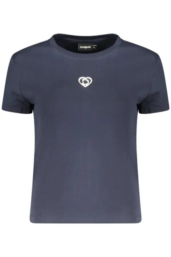 DESIGUAL Desigual majica s kratkimi rokavi modre barve