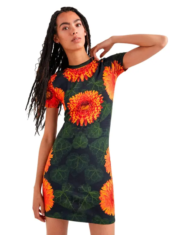 DESIGUAL Desigual mini obleka s cvetličnim vzorcem