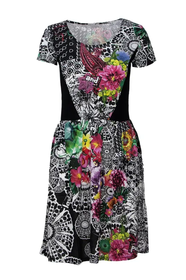 DESIGUAL Desigual mini obleka s cvetličnim vzorcem