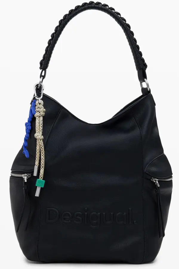 DESIGUAL Desigual velika črna torbica