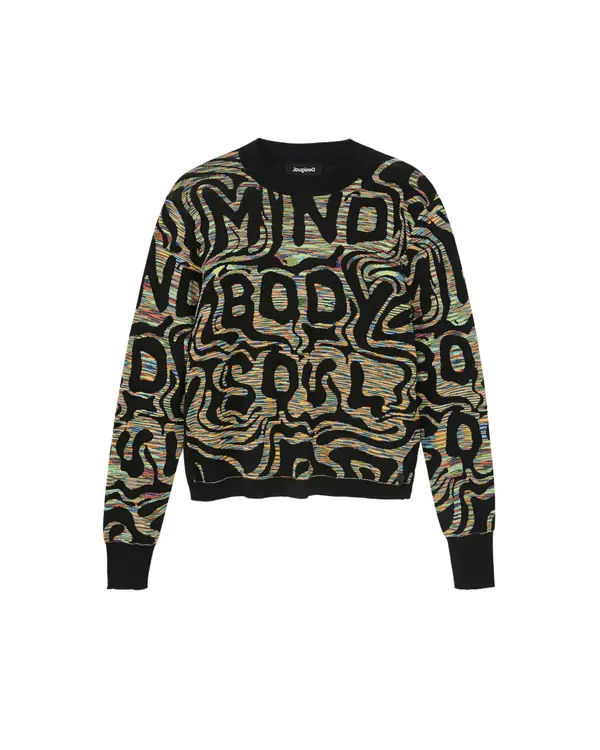 DESIGUAL Desigual vzorčast pulover