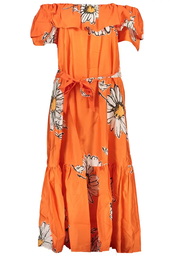 DESIGUAL DESIGUAL WOMEN'S LONG DRESS ORANGE