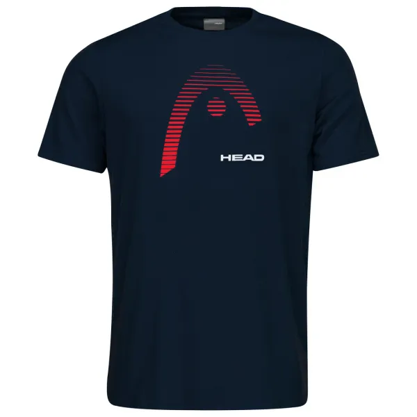 Head Dětské tričko Head  Club Carl T-Shirt Junior Dark Blue 152 cm