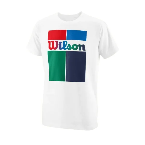 Wilson Dětské tričko Wilson Competition B Crew Tech Tee White M