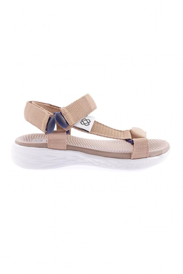 DGN DGN 103-23y Women's Strapped Velcro Sandals Beige