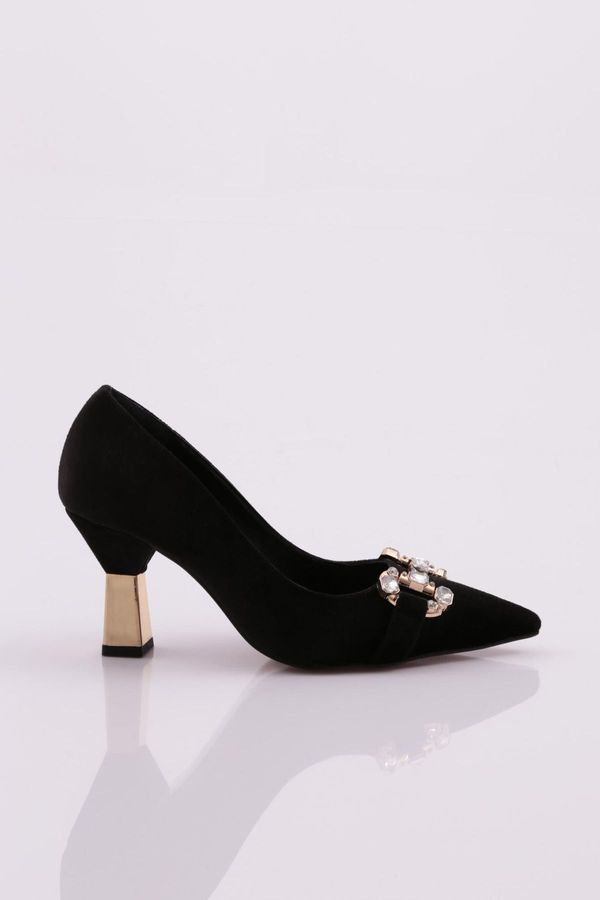 DGN DGN 30900 Women's Stone Detailed Heeled Shoes.