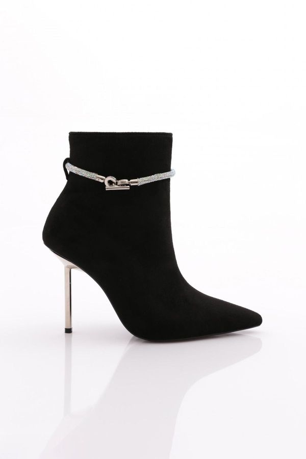 DGN DGN 8011 Women's Heeled Boots Black Calf