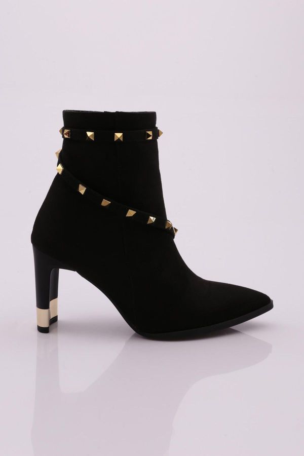 DGN DGN 802 Women's Pointed Toe Trousers Heeled Boots.