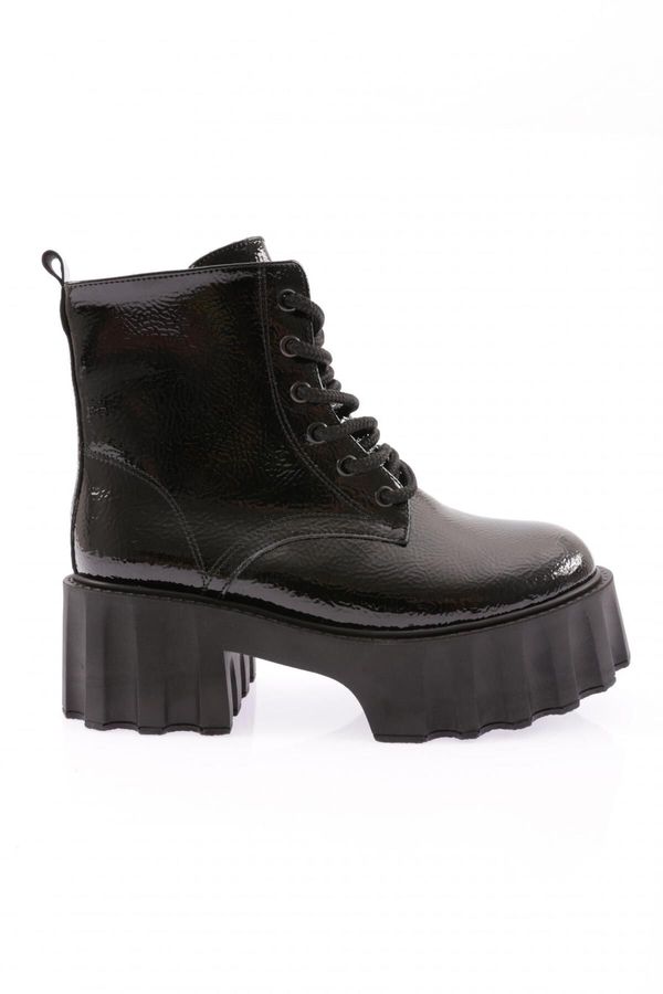 DGN DGN Es801 Women's Thick Sole Lace-Up Boots.