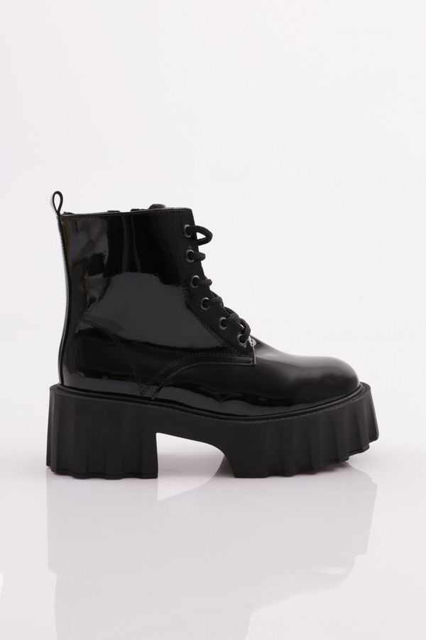 DGN DGN Es801 Women's Thick Sole Lace-Up Boots.