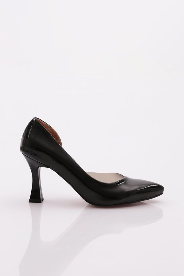 DGN DGN Women's Pointed Toe Stiletto Black Patent Leather