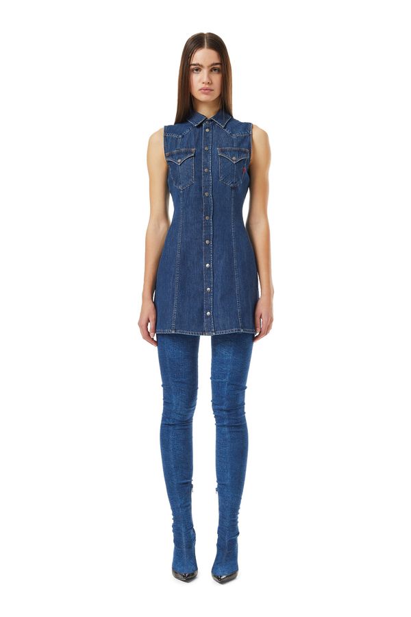 Diesel Diesel Dress - DE-GLO-F DRESS blue