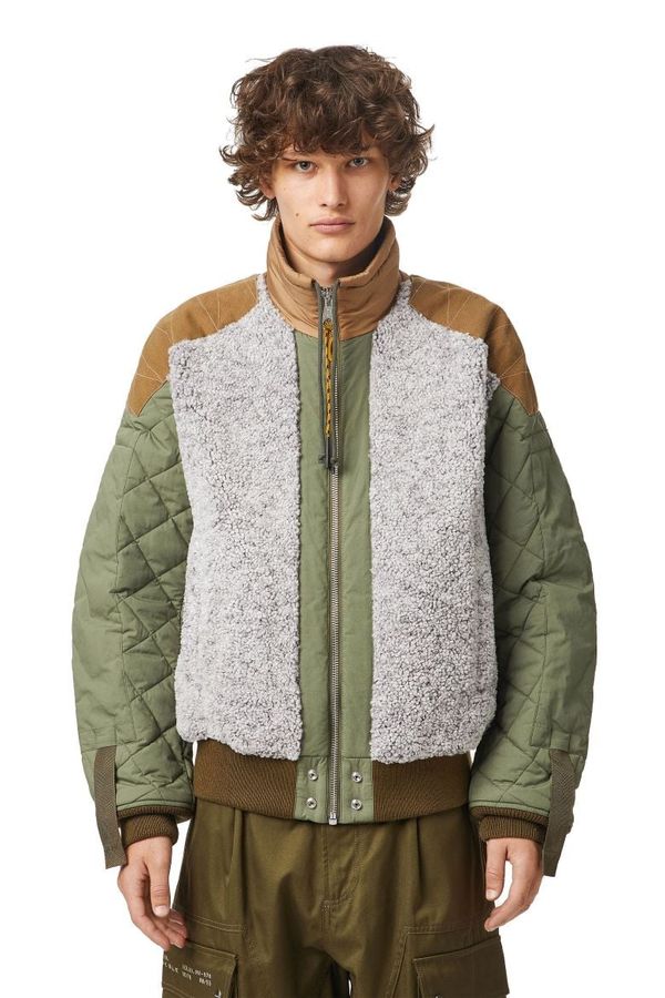 Diesel Diesel Jacket - W-POW-TEDDY JACKET green