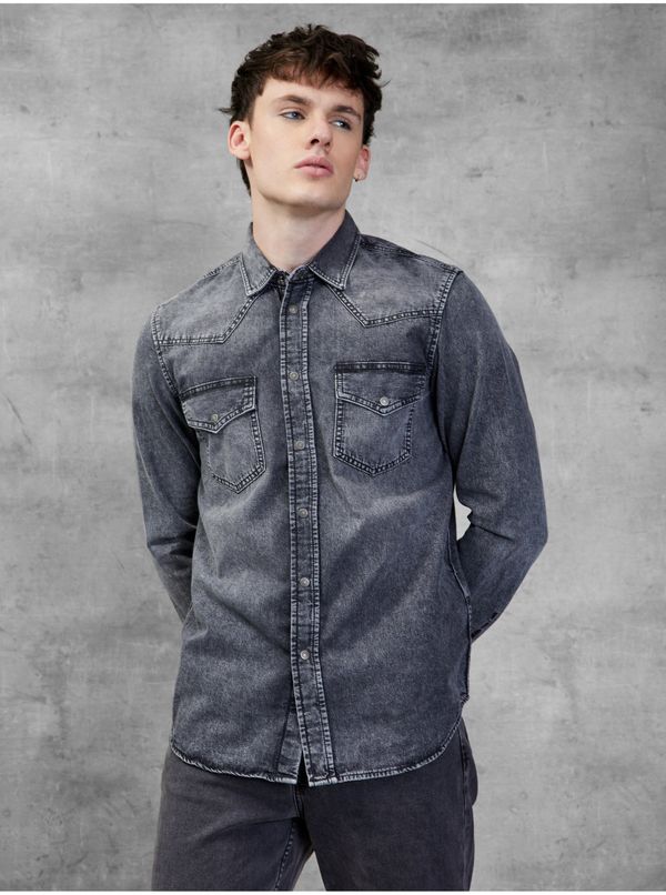 Diesel Diesel Shirt - D-EAST-P1-SP2 SHIRT Grey