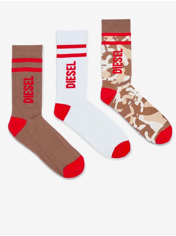 Diesel Diesel Socks - SKM-RAY-THREEPACK SOCKS multicolor